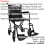 Loops Compact Attendant Propelled Lightweight Aluminium Transit Wheelchair - Black 2