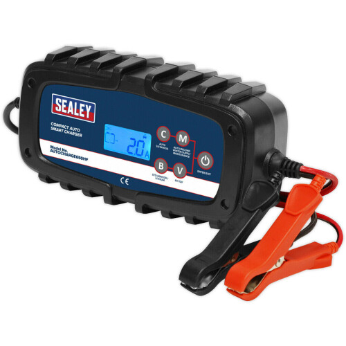 Loops 6.5A Compact Auto Smart Charger - Dual Voltage 6 / 12 Volt - Quick Connect Plug 2
