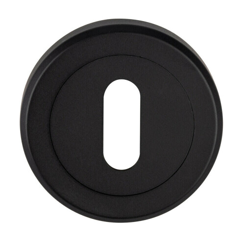 Loops 51mm Lock Profile Escutcheon Chamfered Edge Concealed Fix Matt Black 2