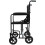 Loops Compact Attendant Propelled Lightweight Aluminium Transit Wheelchair - Black 4