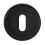 Loops 51mm Lock Profile Escutcheon Chamfered Edge Concealed Fix Matt Black 4