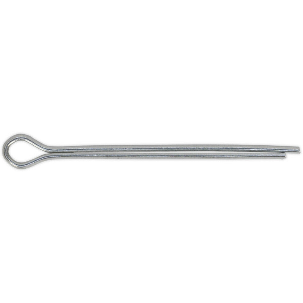 Loops 100X Split-Pins Pack - 2.8Mm X 38Mm Metric - Split Cotter Pin Zinc Plated Steel