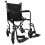 Loops Compact Attendant Propelled Lightweight Aluminium Transit Wheelchair - Black 1