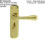 Loops PAIR Heavy Duty Lever on Angular Bathroom Backplate 180 x 40mm Polished Brass 2