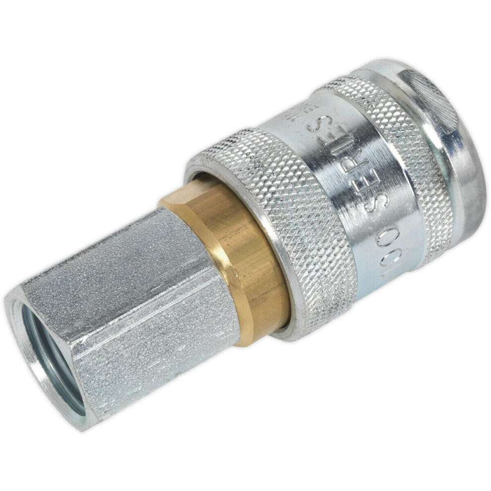 Loops 1/2" Bsp Female Coupling Body - 100 Psi Free Airflow Rate - Air Coupling Adaptor