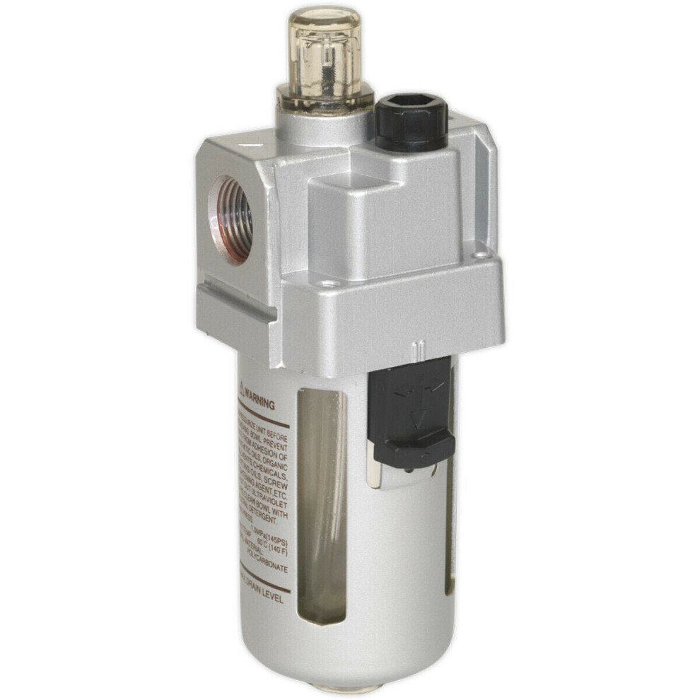 Workshop Air Supply Lubricator - 55cfm Max Airflow - 3/8" BSP - Oil Air Mix