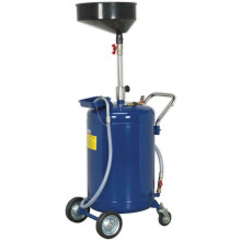 110L Mobile Oil Drainer with Air Discharge - Height Adjustable - Heavy Duty