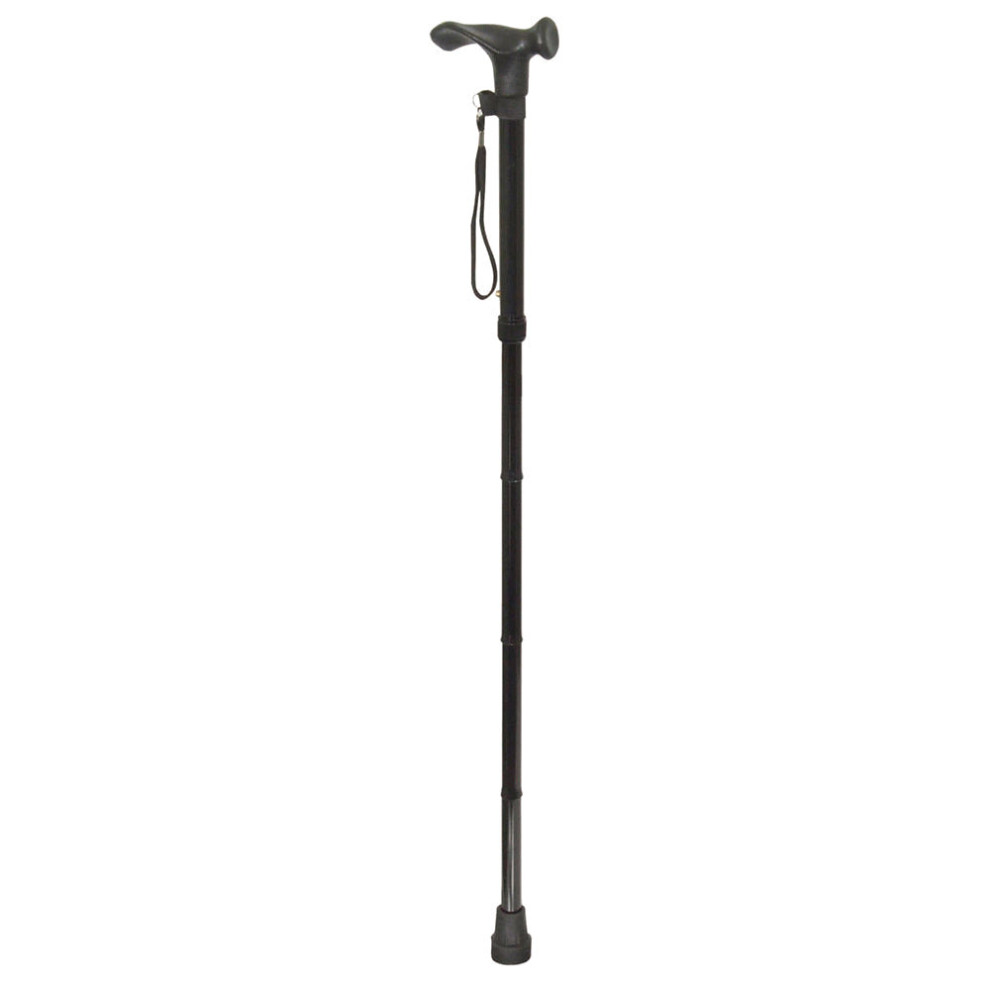 Collapsible Telescopic Left Handed Ergonomic Walking Stick - 5 Height Settings