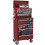 Loops Heavy Duty 15 Drawer Topchest & Rollcab Bundle - 147 Piece Tool Kit - Red 4