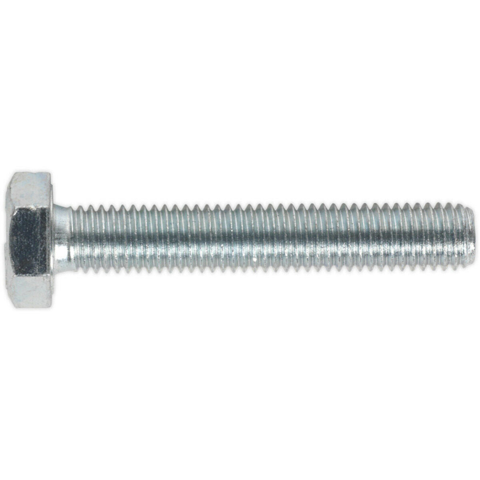25 Pack Ht Setscrew - M10 X 60Mm - Grade 8.8 Zinc - Fully Threaded - Din 933 5056581924490