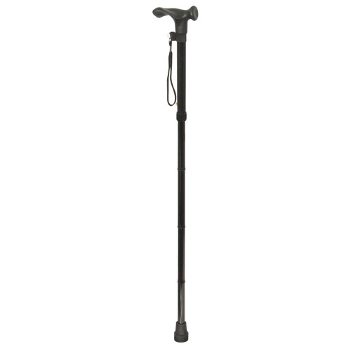 Loops Collapsible Telescopic Left Handed Ergonomic Walking Stick - 5 Height Settings 2