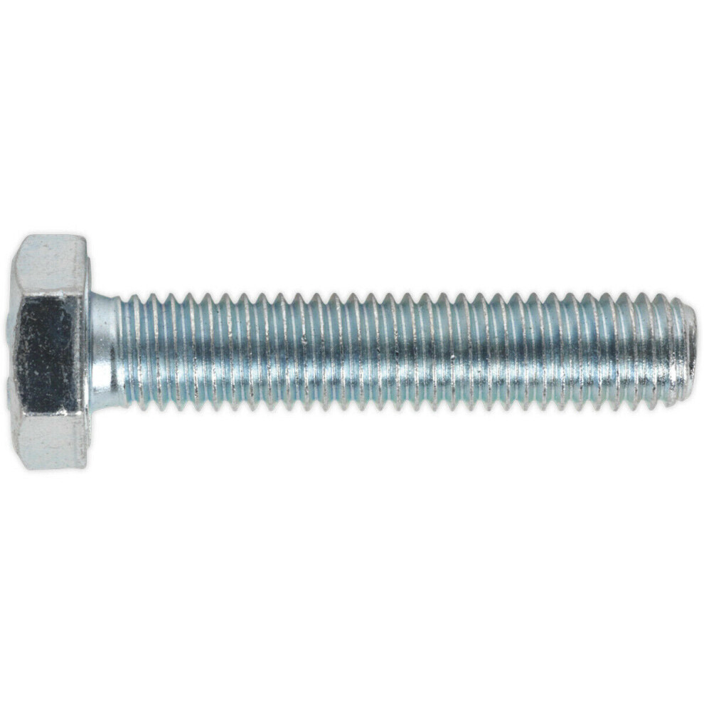 25 PACK HT Setscrew - M10 x 50mm - Grade 8.8 Zinc - Fully Threaded - DIN 933