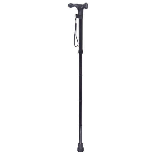 Loops Collapsible Telescopic Right Handed Ergonomic Walking Stick - 5 Height Settings 2