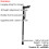 Loops Left Handed Ergonomic Handled Walking Stick - Extendable - 10 Height Settings 2