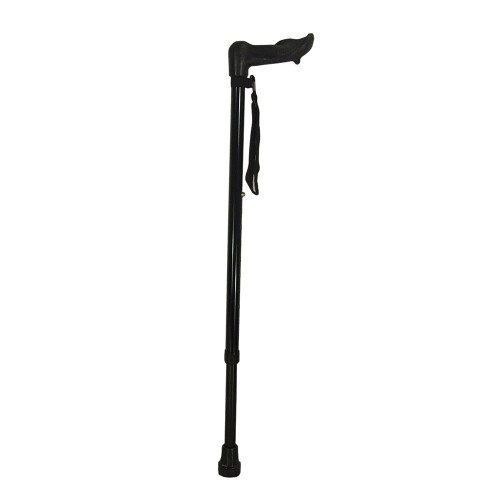 Loops Left Handed Ergonomic Handled Walking Stick - Extendable - 10 Height Settings