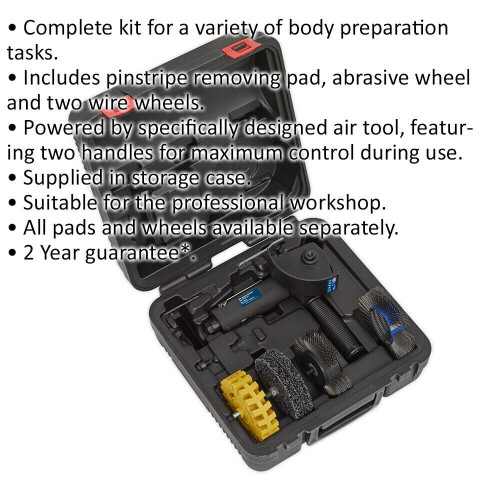 Smart AIR Eraser Tool Kit Pinstripe Removal Pad Abrasive Wheel