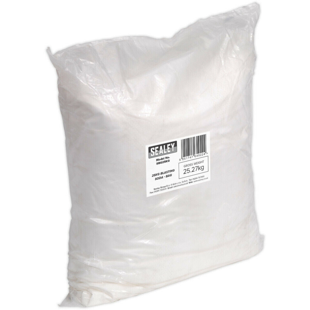 25KG Shot Blasting Soda BULK BAG - Sand Blasting Paint Rust 285 Micron COARSE