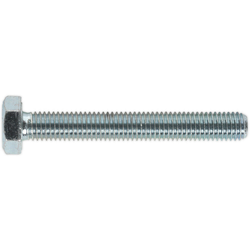 25 PACK HT Setscrew - M10 x 75mm - Grade 8.8 Zinc - Fully Threaded - DIN 933