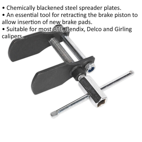 Loops Disc Brake Piston Spreader Tool - Brake Pad Insertion Tool - 90mm Max Spread 1