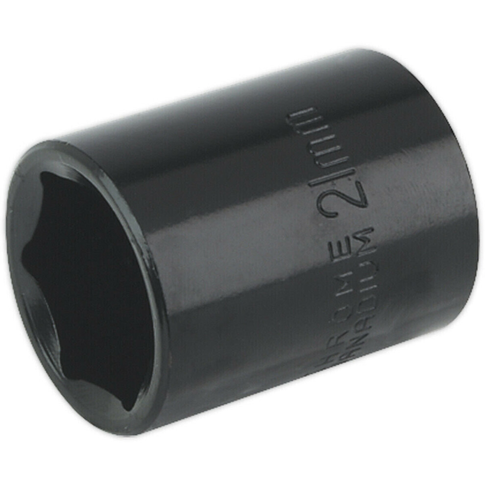 Loops 21Mm Forged Impact Socket - 1/2 Inch Sq Drive - Chrome-Vanadium Wrench Socket