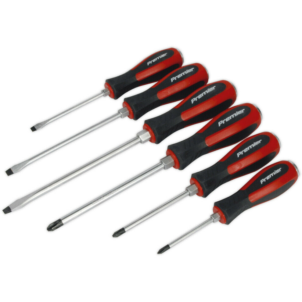 6 Pack Hammer Through Screwdriver Set - Hardened Steel Hammer Strike Chisel Caps 5056524245347