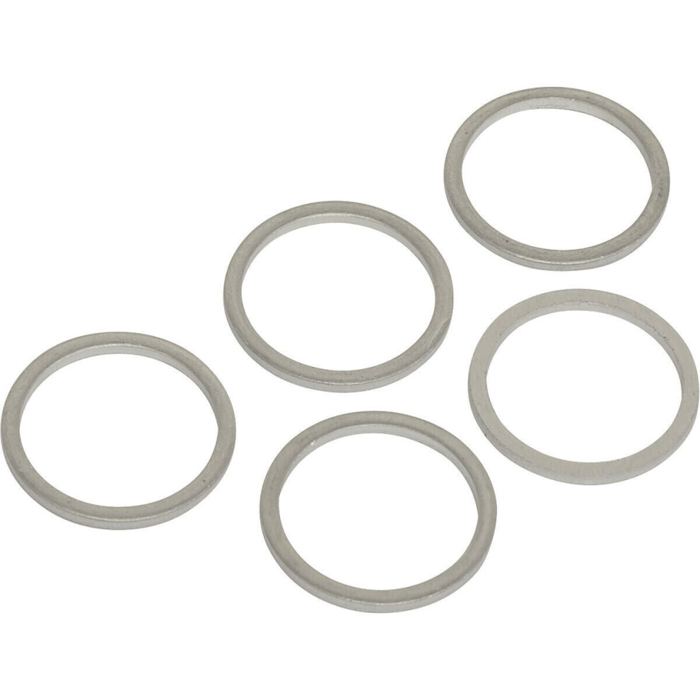 5 Pk Replacement M17 Sump Plug Washer - Refill For Ys11054 Thread Repair Kit 5056581940056