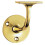 Loops Lightweight Handrail Bannister Bracket 72mm Projection Polished Brass 4