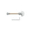 Loops Spare Slim Thumbturn Lock and Release Handle 80mm Spindle Polished Chrome 2