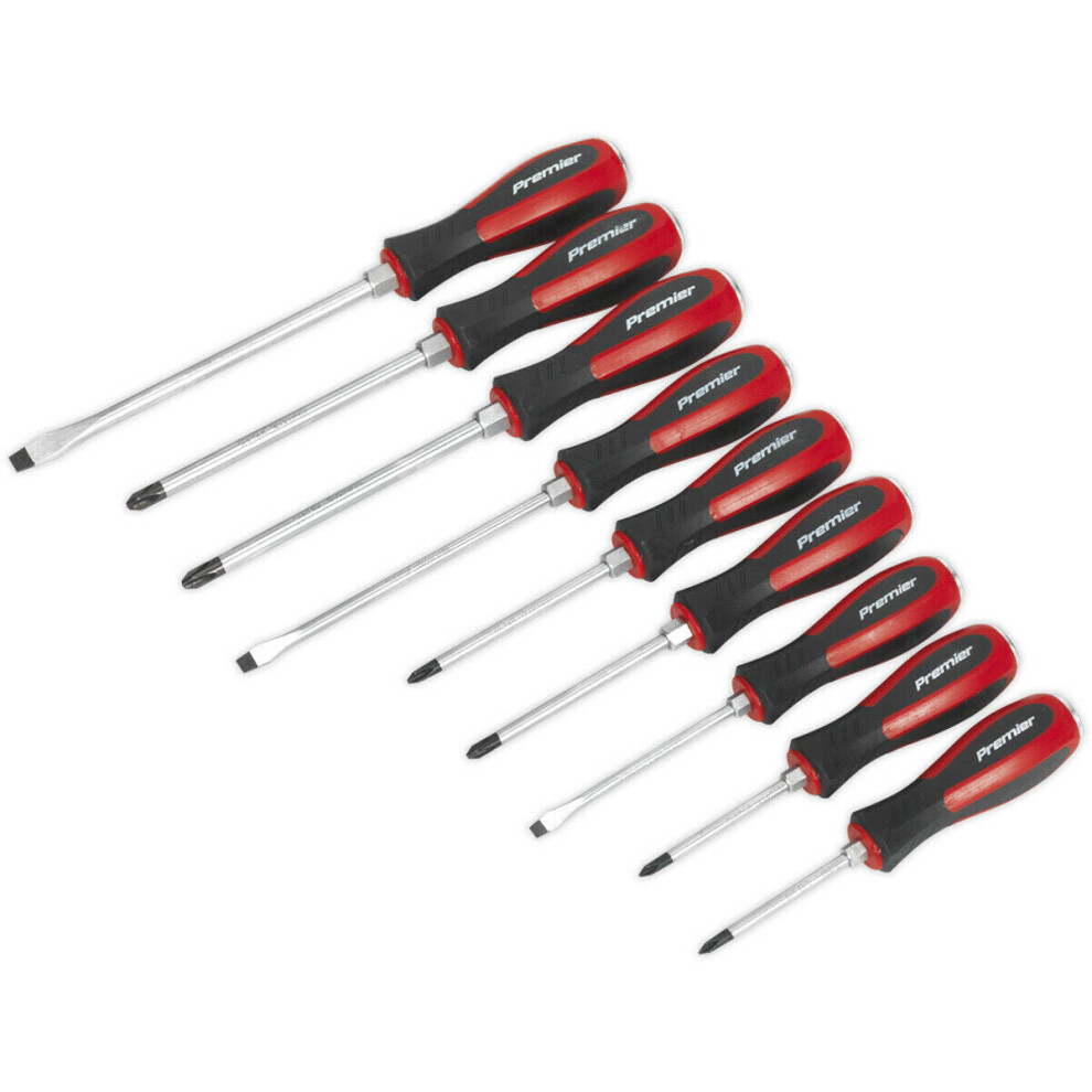 9 PACK Hammer Through Screwdriver Set - Hardened Steel Hammer Strike Chisel Caps