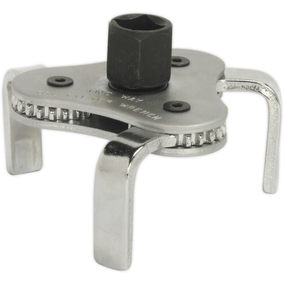 Oil Filter Claw Wrench - 3/8" & 1/2" Sq Drive - 63mm to 103mm Capacity - Steel-image-OPC-P8WK5PT-NEW