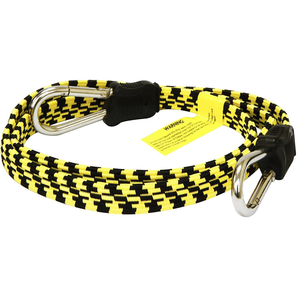 Rolson 44130 1200 Mm Flat D-Ring Bungee Cord - Multi-Colour