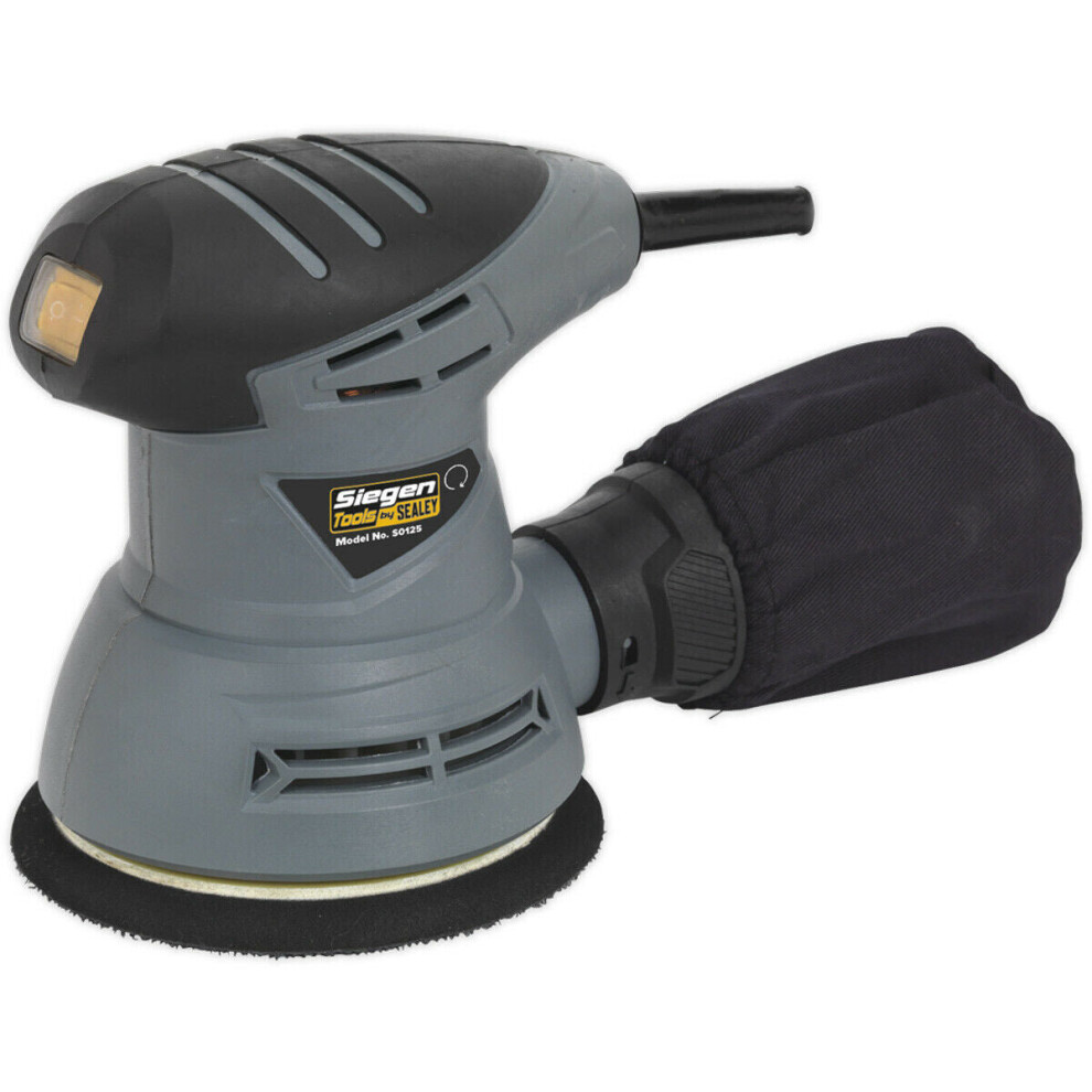 125mm Dual Action Orbital Palm Sander & Polisher - 240W 230V Compact Corded