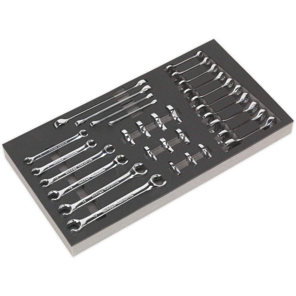 30 Piece Specialised Spanner Set with Tool Tray - Tool Box Tray Tidy Storage