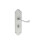 Loops 4x PAIR Victorian Scroll Handle on Bathroom Backplate 205 x 49mm Satin Chrome 4