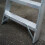 Loops 0.6m Aluminium Platform Step Ladders 3 Tread Home DIY Lightweight Metal Steps 3