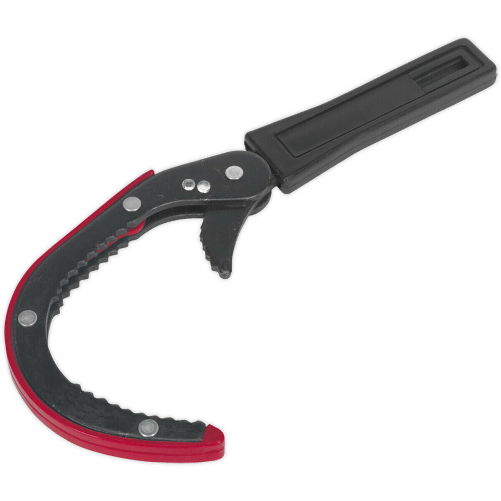 Loops Slim Oil Filter Wrench - 75Mm To 95Mm Jaw Capacity - Spring Loaded Serrated Jaws