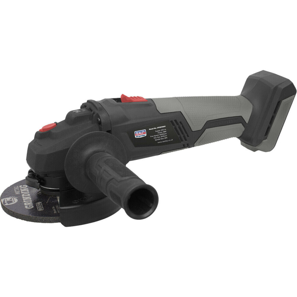 20V Brushless Angle Grinder - 115Mm Disc - Body Only - M14 Spindle - 48W Motor 5056524267943