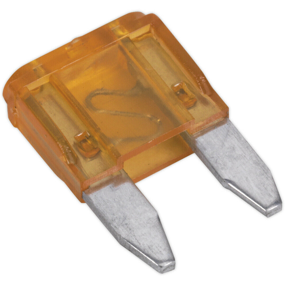50 Pack 5A Automotive Mini Blade Fuse Pack - 2 Prong Vehicle Circuit Fuses 5056524287606
