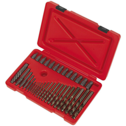 Loops 35 Piece Master Extractor Set - Screw Bolt & Nut Extraction - Storage Case 2