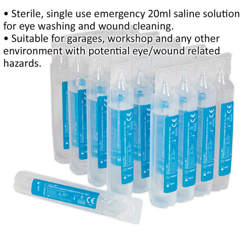 Loops 25 PACK Eye & Wound Washing Pods - 0.9% Sodium Chloride - 20ml Saline Solution 1
