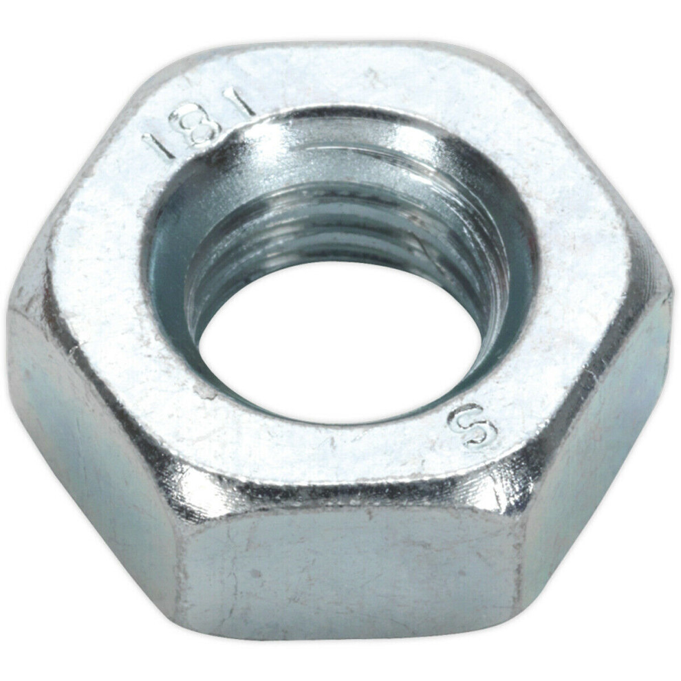 100 Pack - Steel Finished Hex Nut - M10 - 1.5Mm Pitch - Manufactured To Din 934 5056581922205
