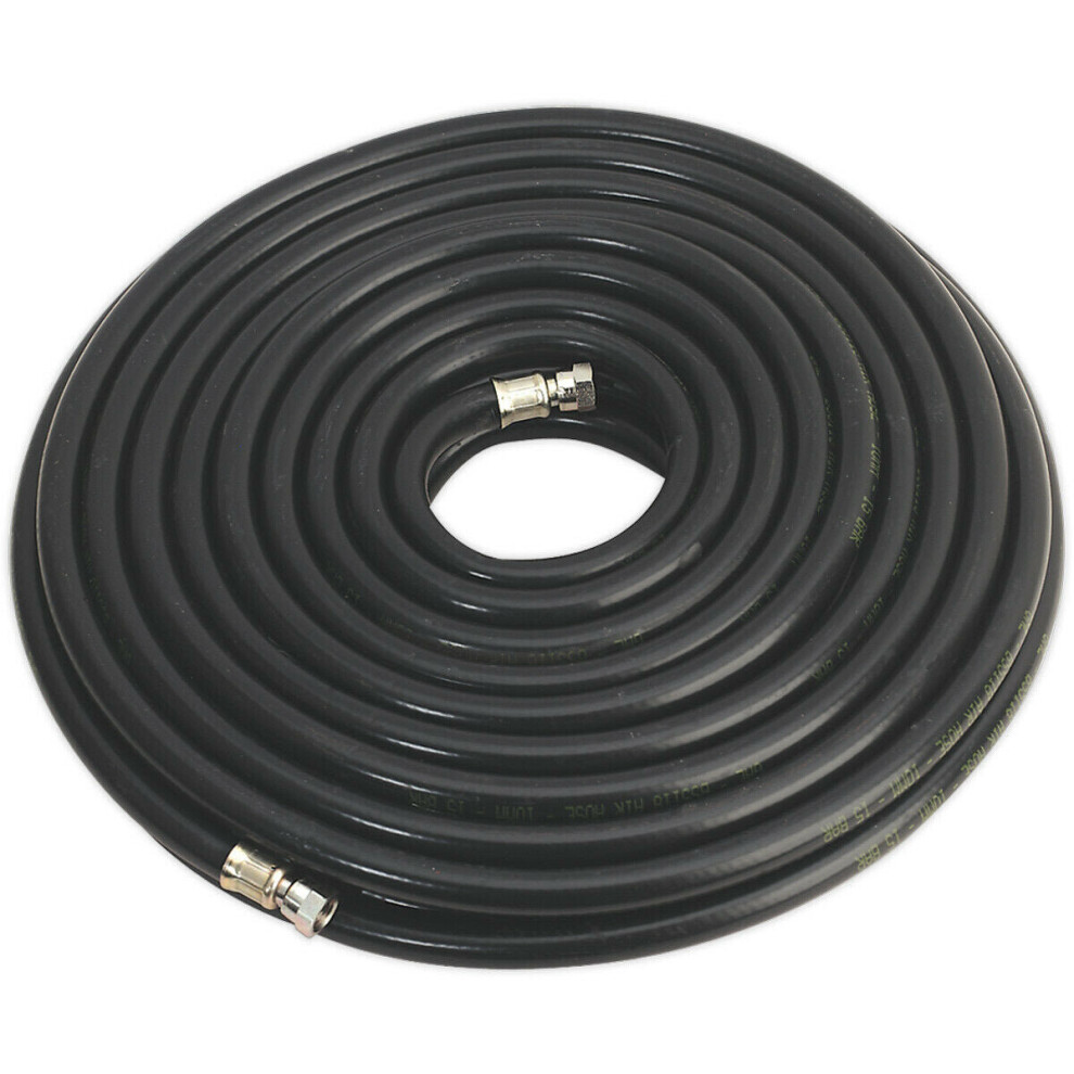 Heavy Duty Air Hose with 1/4 Inch BSP Unions - 20 Metre Length - 10mm Bore