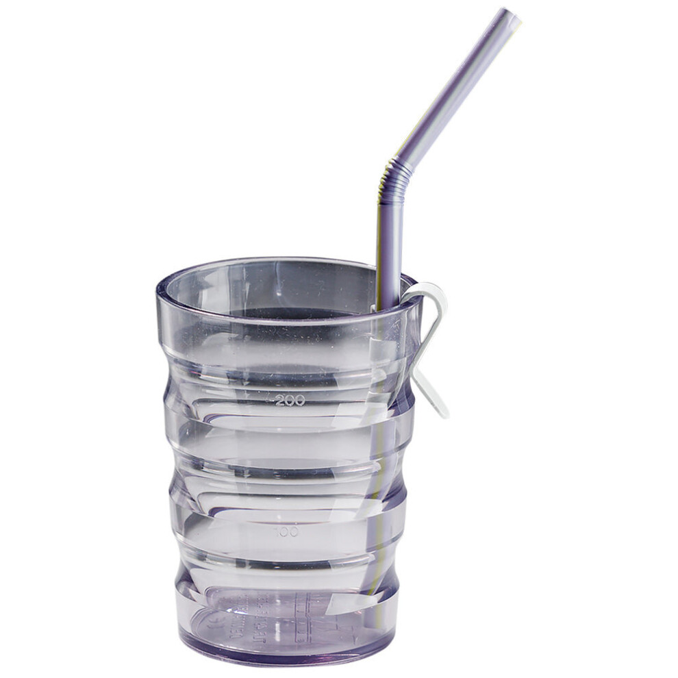 Aidapt 5 Pk Straw Clips - Holds Straw In Place - Reduces Spillage - Dishwasher Safe