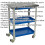 Loops 3 Level Industrial Workshop Trolley - 300kg Capacity - Adjustable Height 2
