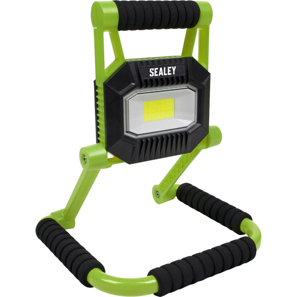 Loops Rechargeable Portable Flood - 10W Cob Led - Ip67 Rated - Adjustable Swivel Light
