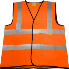 XL Orange Hi Vis Waistcoat â Work Site Road Builder Contractor â Safety Wear