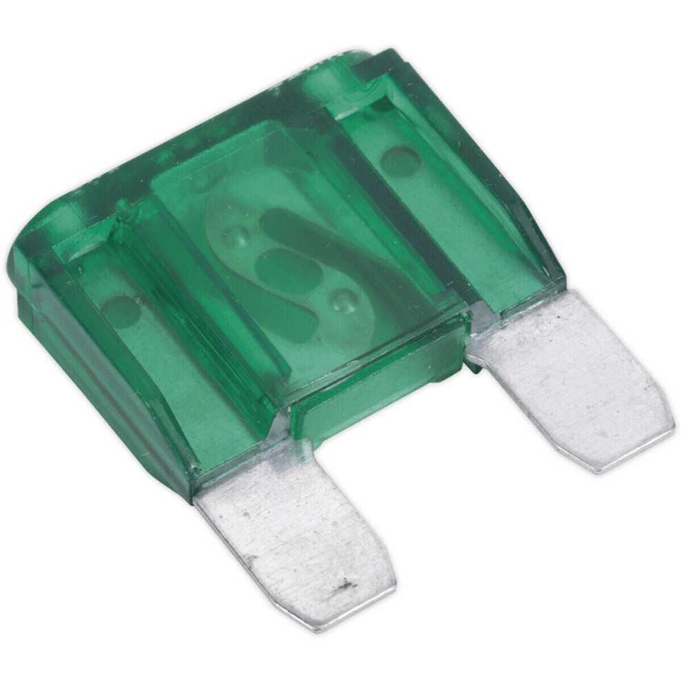Loops 10 Pack 30A Automotive Maxi Blade Fuse Pack - 2 Prong Vehicle Circuit Fuses