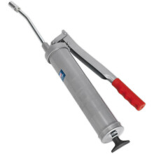Side Lever Grease Gun - 3-Way Fill - Contoured Pump Handle - Rigid Delivery Tube