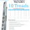 Loops 2.2m Aluminium Platform Step Ladders 10 Tread 3.8m Work Height HEAVY DUTY Steps 2