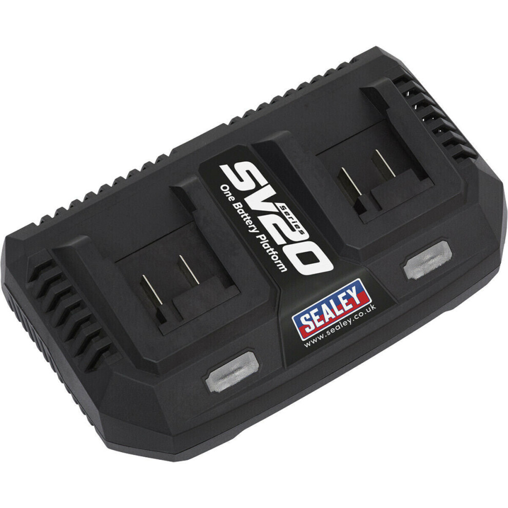 20V Dual Battery Charger for SV20 Series Lithium-ion Batteries - 230V Supply